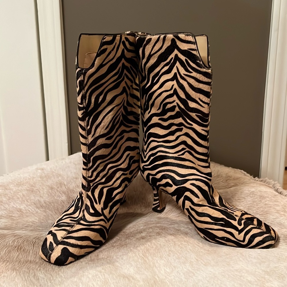 Tiger striped booties by Sam Edelman. Size 8.5
